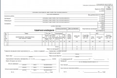 Товарная накладная (форма ТОРГ-12)